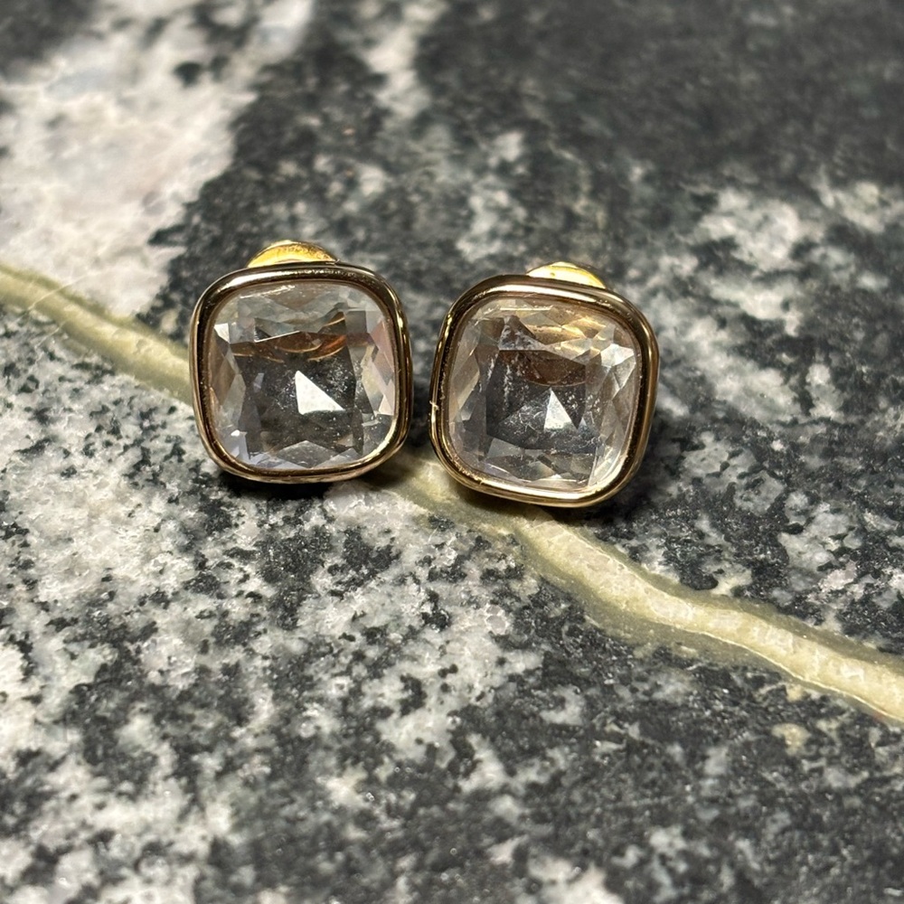 Michael Kors Large Crystal Stud Earrings